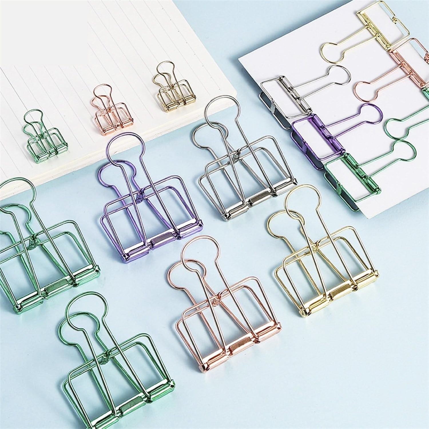 Wiro Binder Clips - Gold