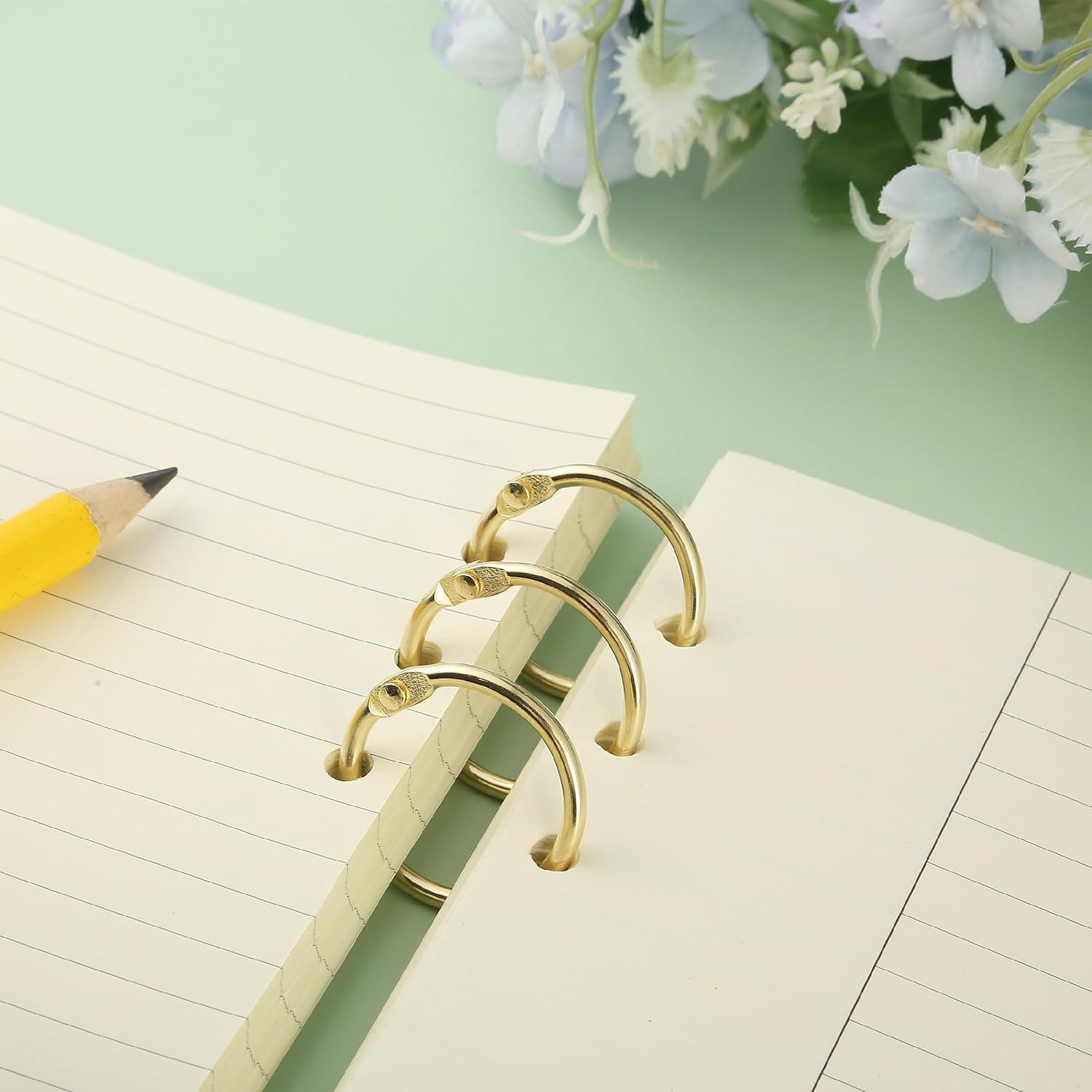 19mm Book Rings - Gold