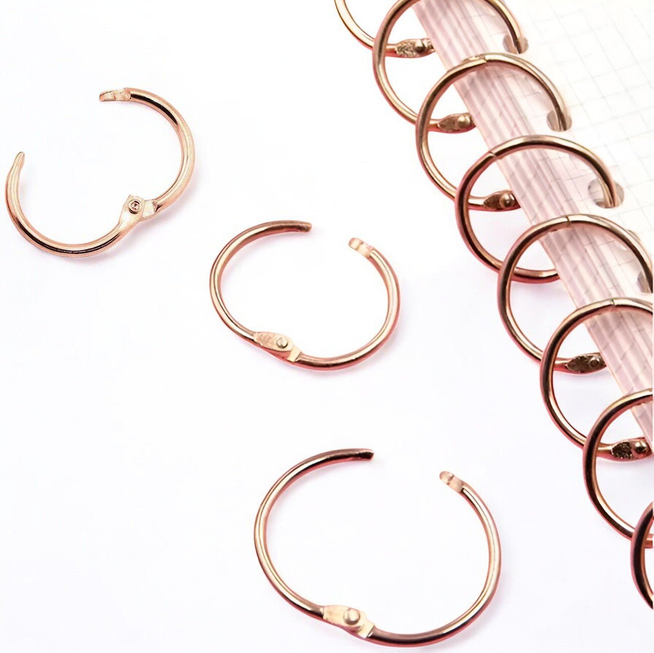 25mm Book Rings - Rose Gold - oddpod