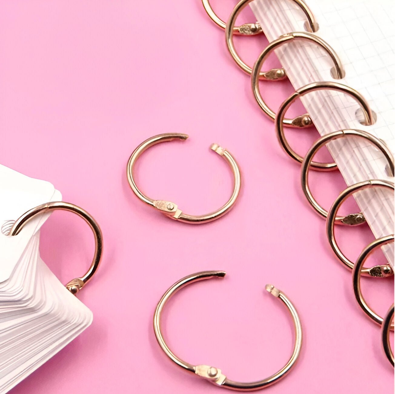 25mm Book Rings - Rose Gold - oddpod