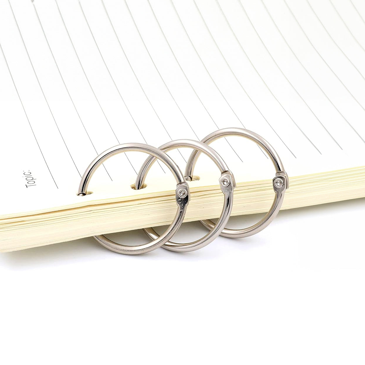 32mm Book Rings - Silver