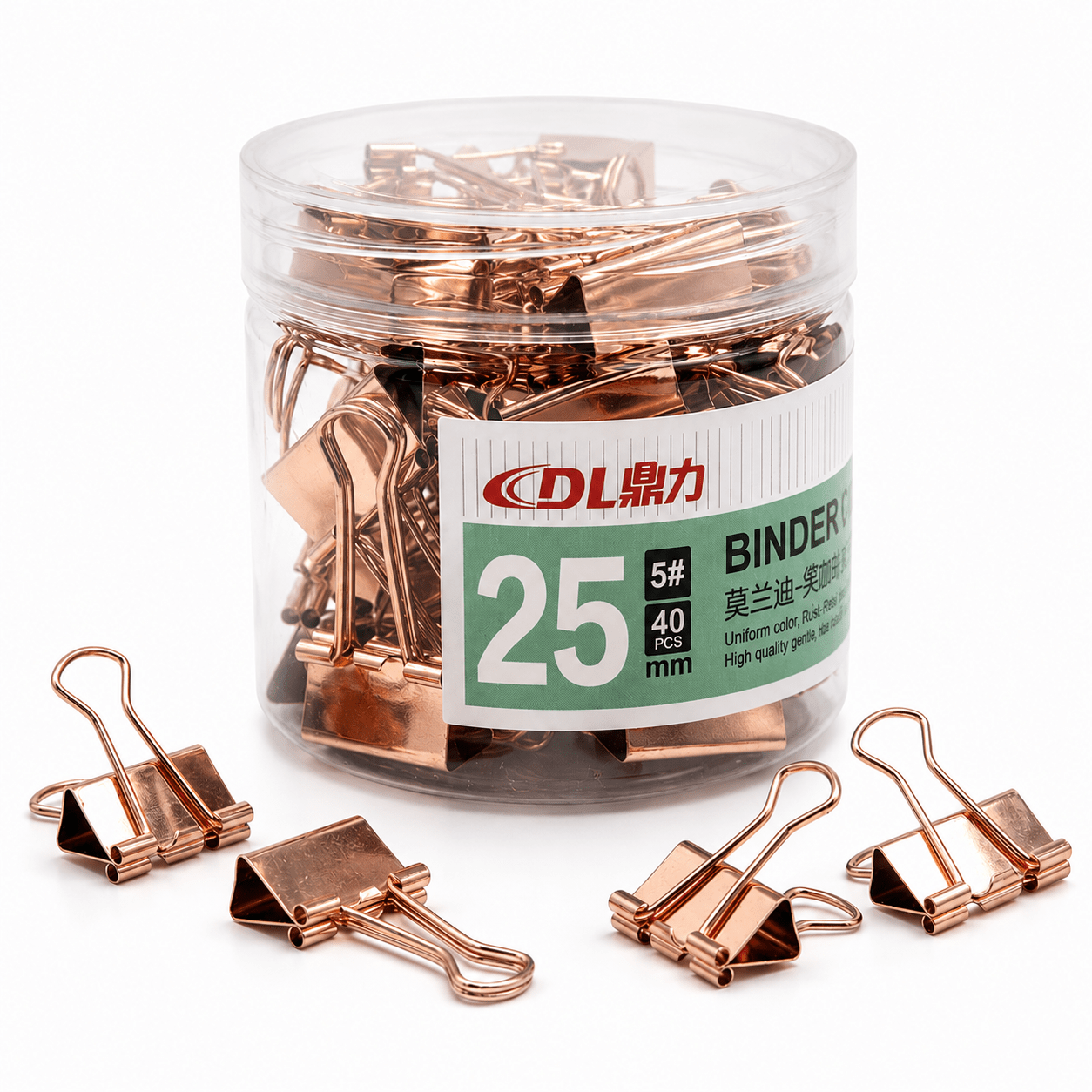 Rose Gold Binder Clips - oddpod