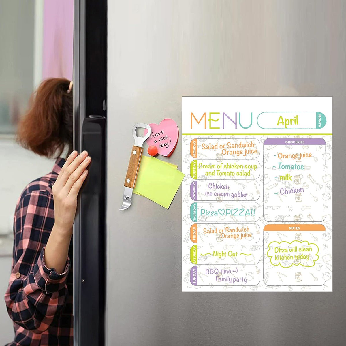 Magnetic Meal Planner - A4 / A3 - oddpod