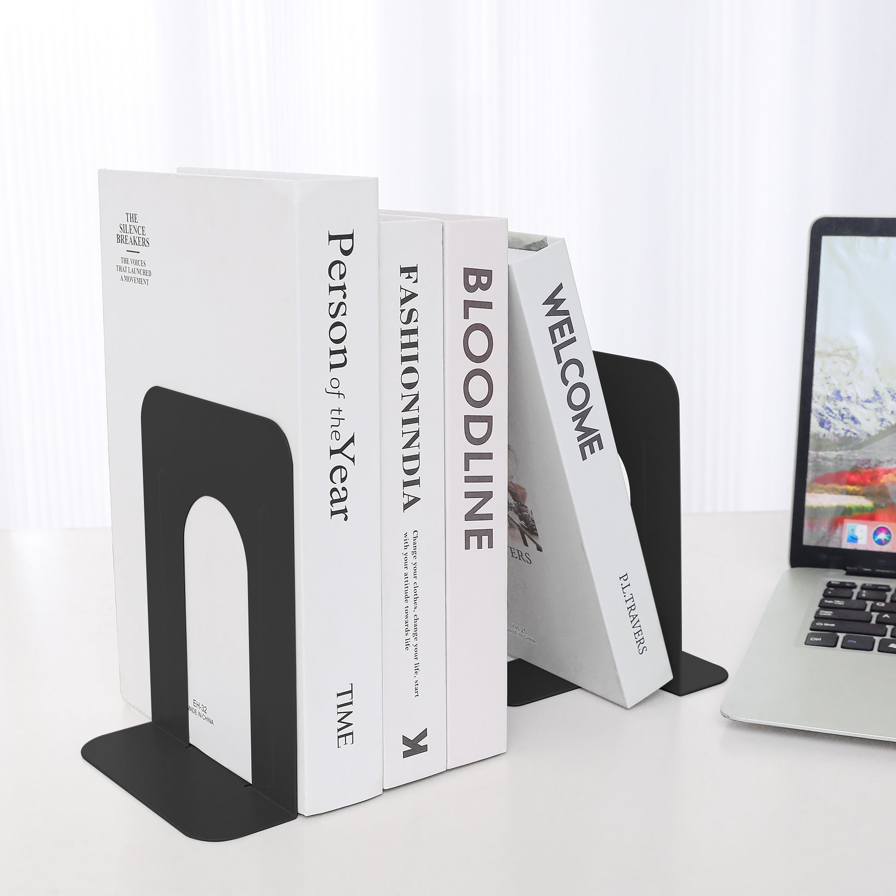 Peblo Metallic Bookends