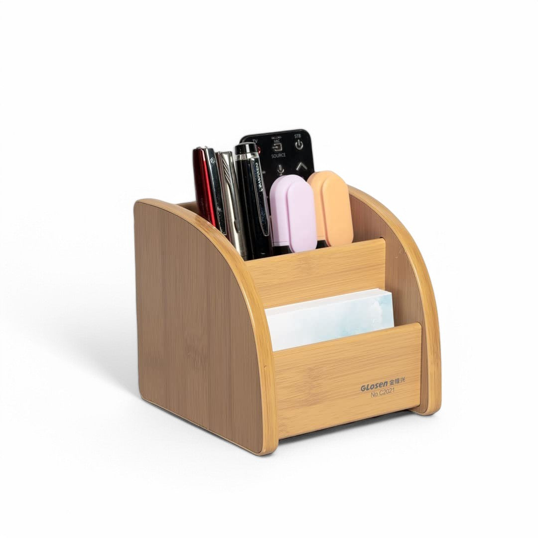 Compact Wooden Pen Stand