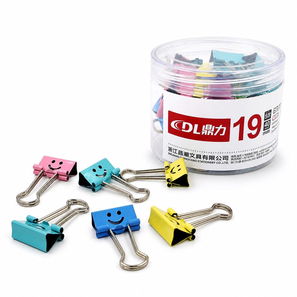 Smiley Binder Clips