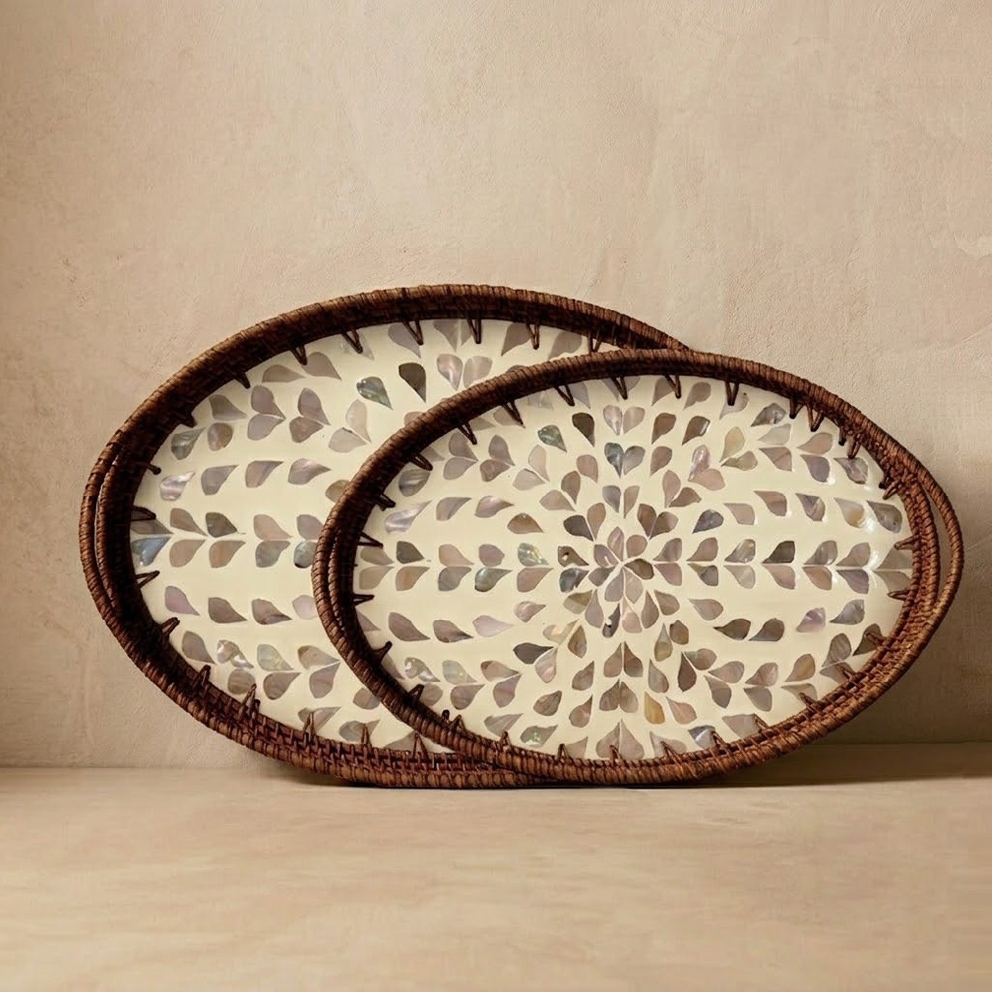 Rattan trays - Spring - oddpod