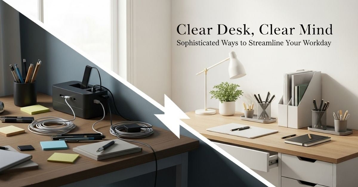 Clear Desk, Clear Mind: Sophisticated Ways to Streamline Your Workday - oddpod