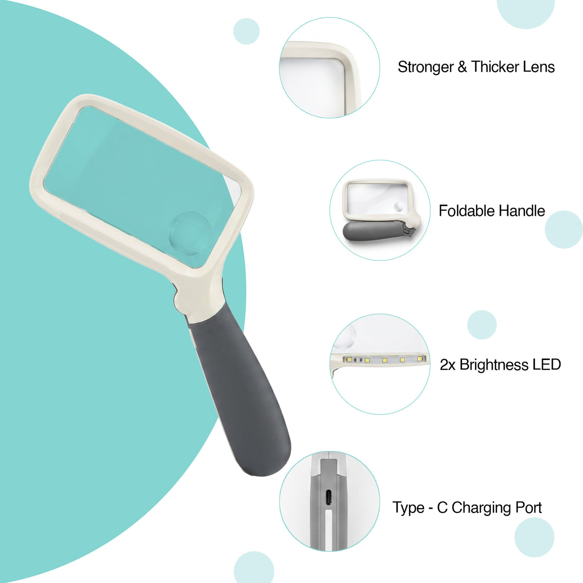 5 LED Folding Magnifier - oddpod