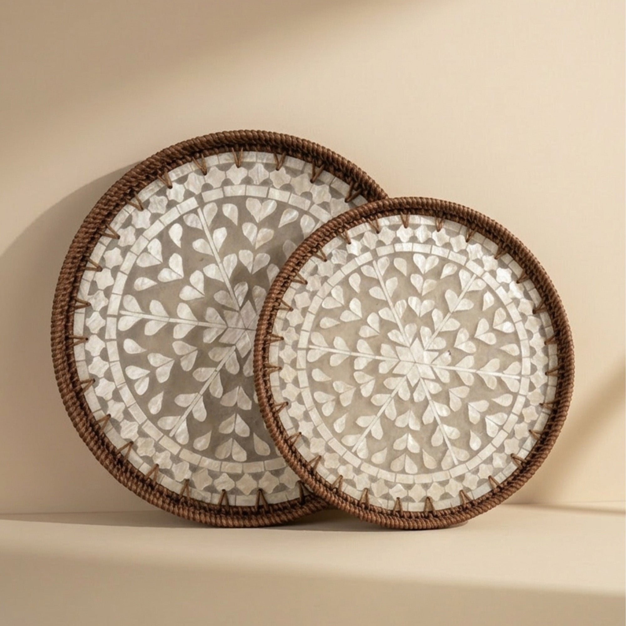 Rattan trays - Round