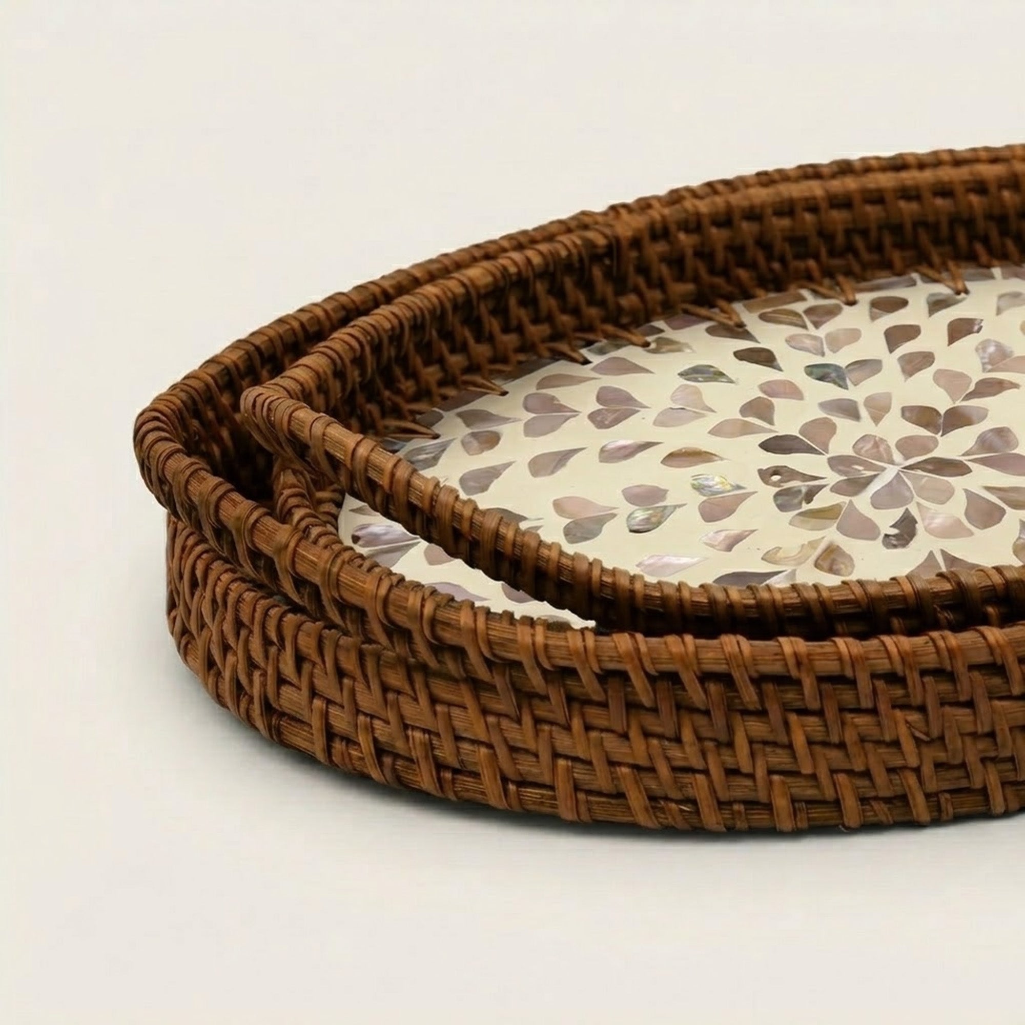 Rattan trays - Oval