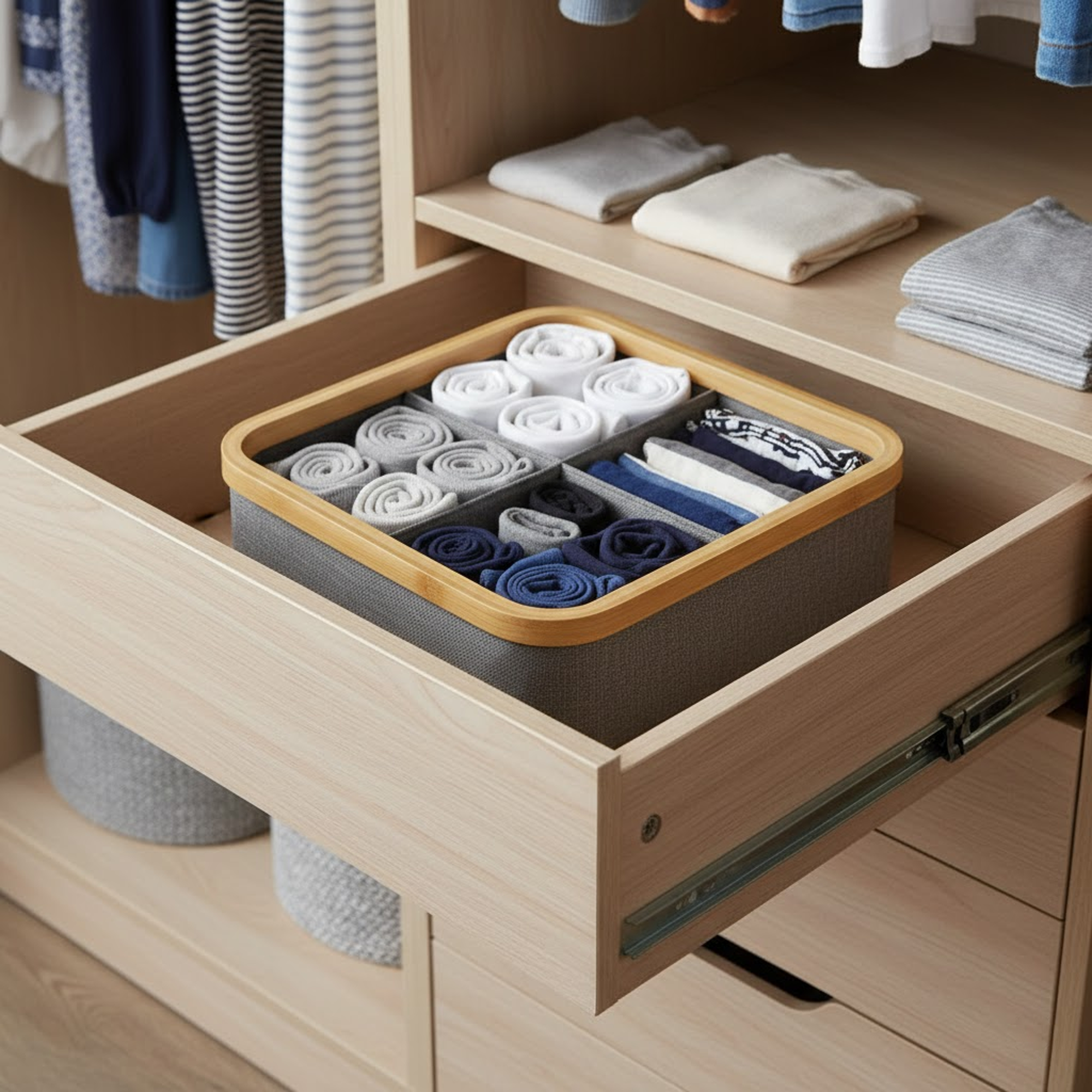 Sortee 4-slot Wardrobe Organizer