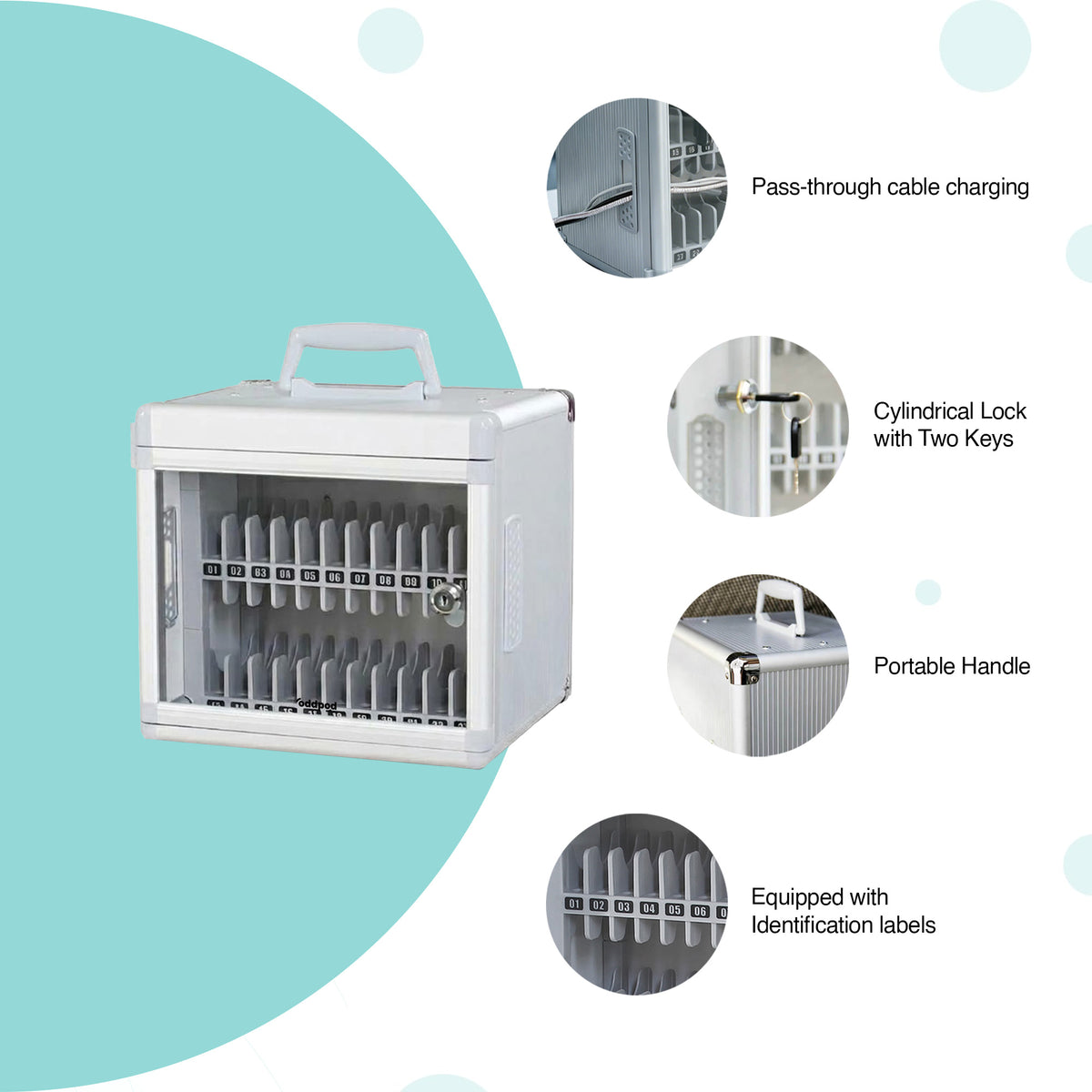 Premium Mobile Storage Box - 24 Slots