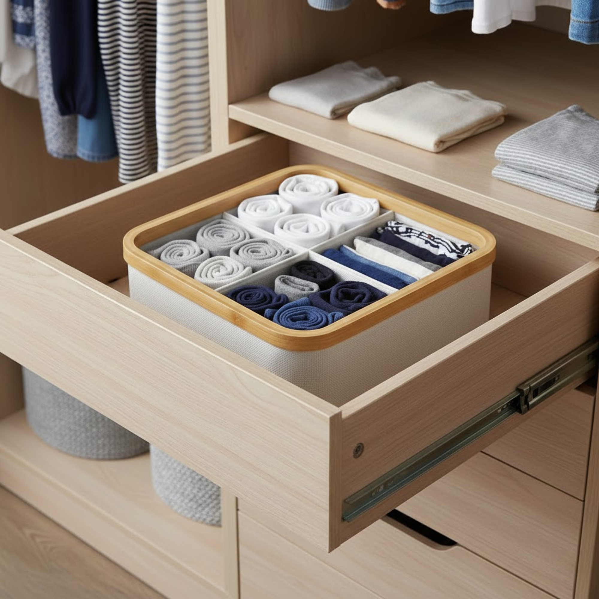 Sortee 4-slot Wardrobe Organizer