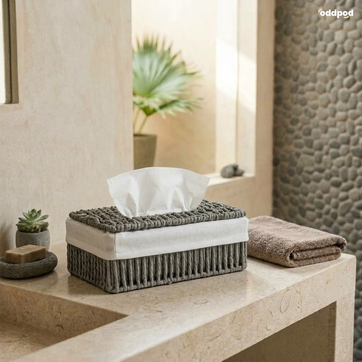 Linea Paper Thread Tissue Holder