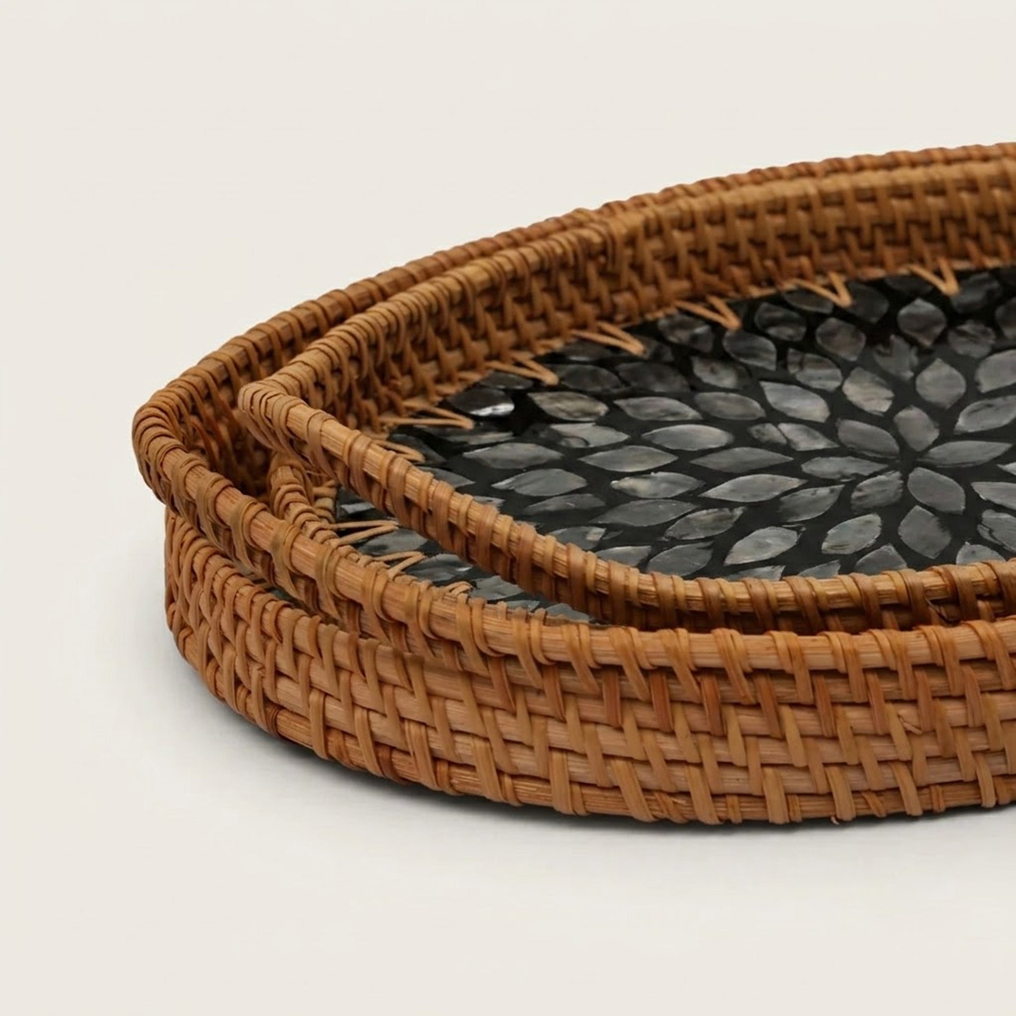 Rattan trays - Oval
