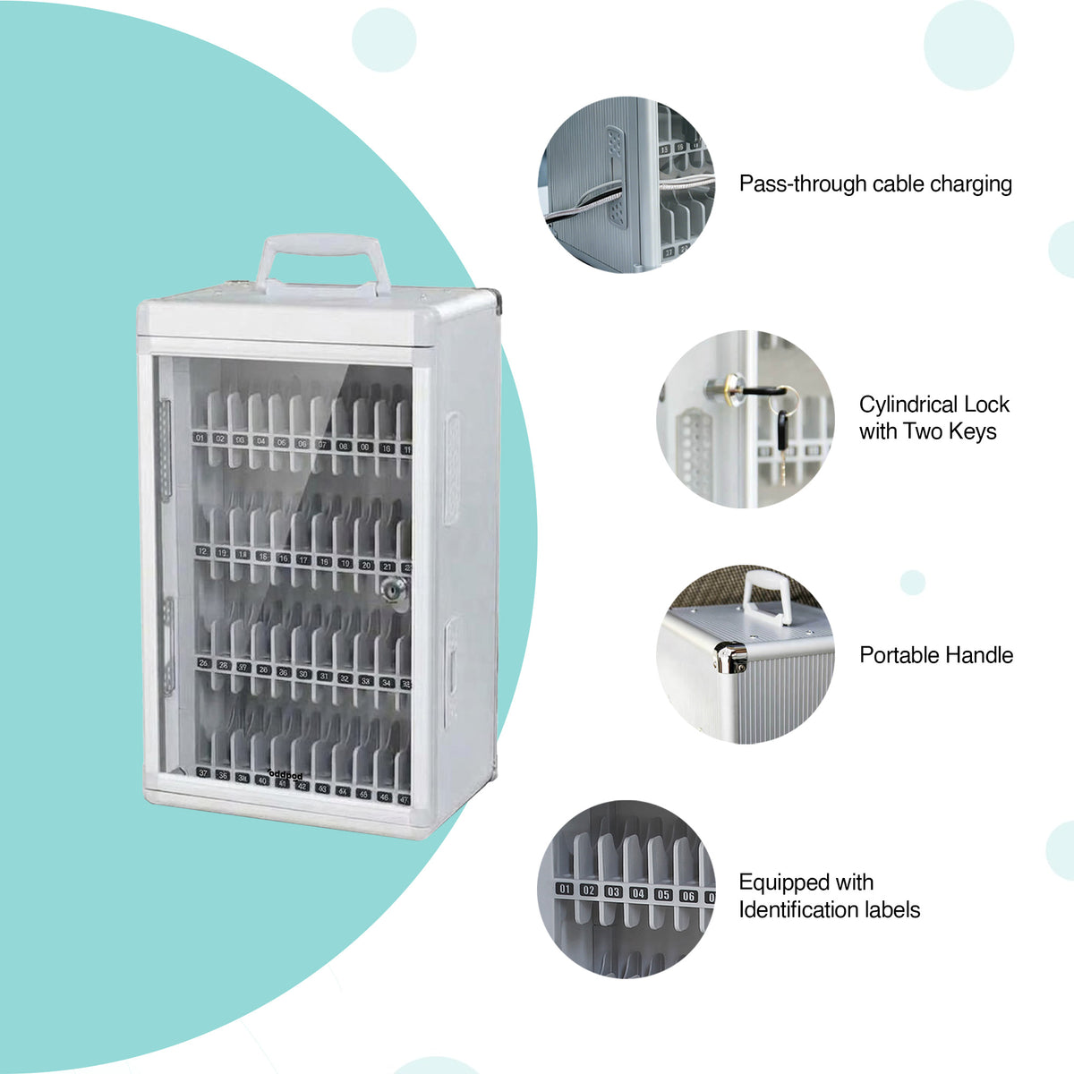 Premium Mobile Storage Box - 48 Slots