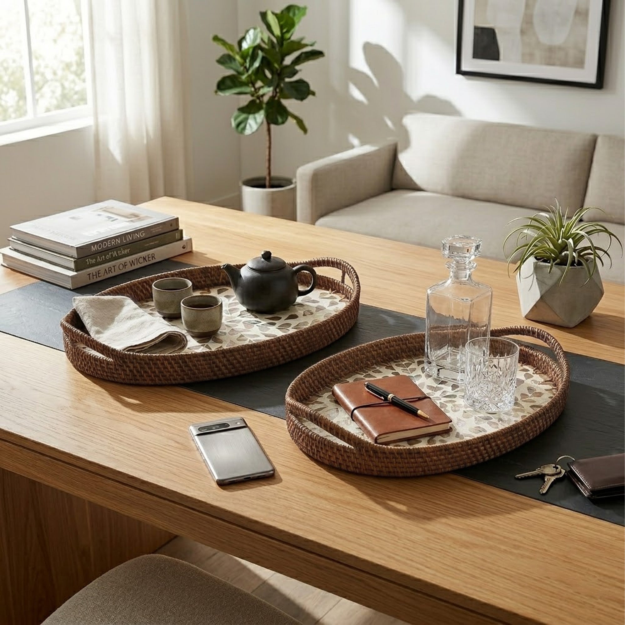 Rattan trays - Spring