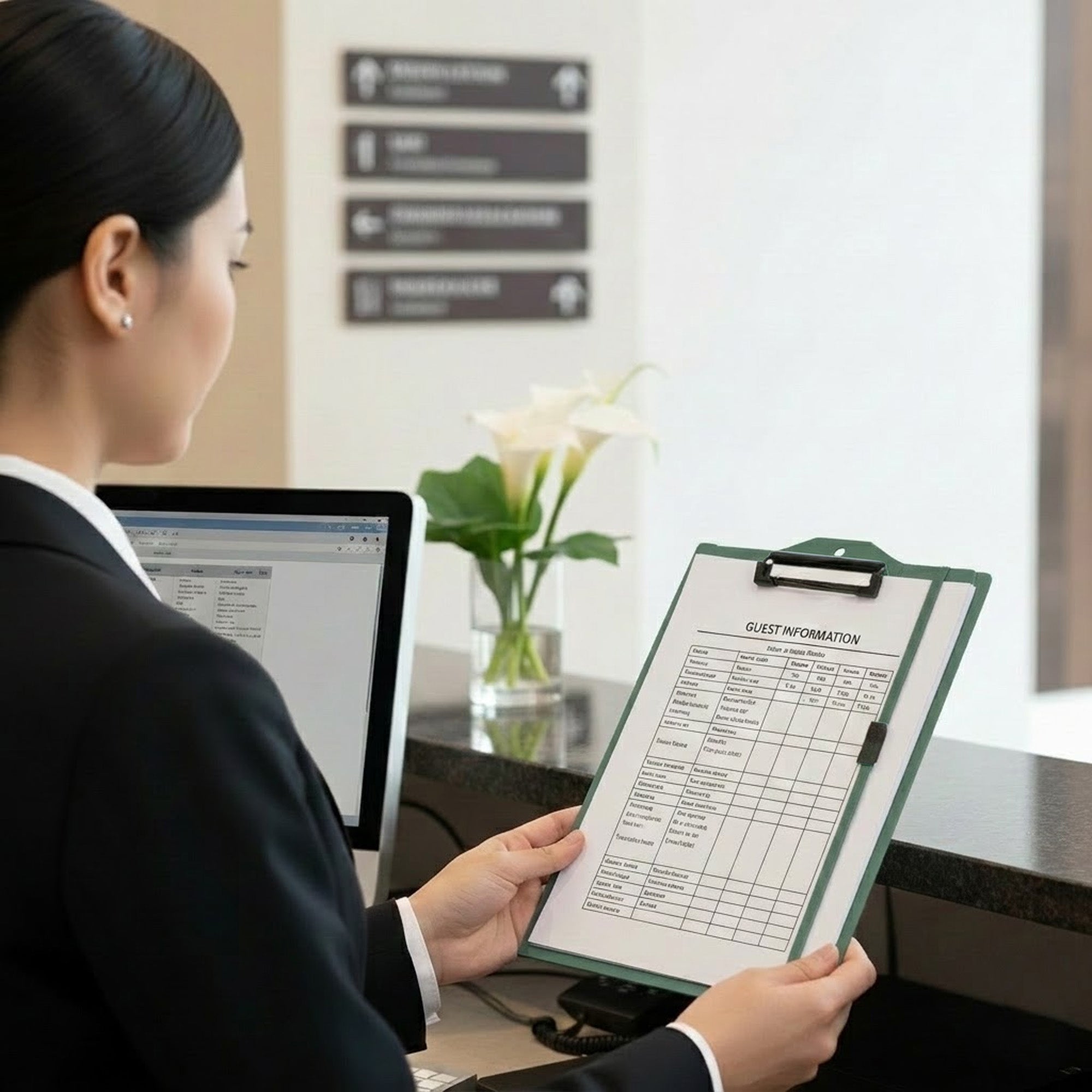 Secure Folding Clipboard - Vertical