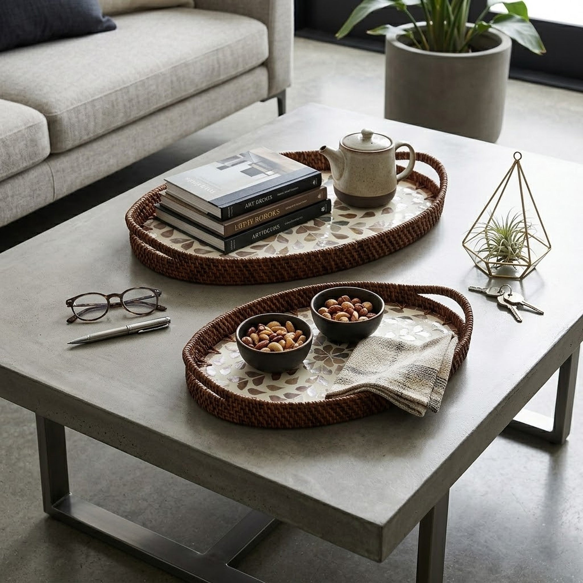 Rattan trays - Spring