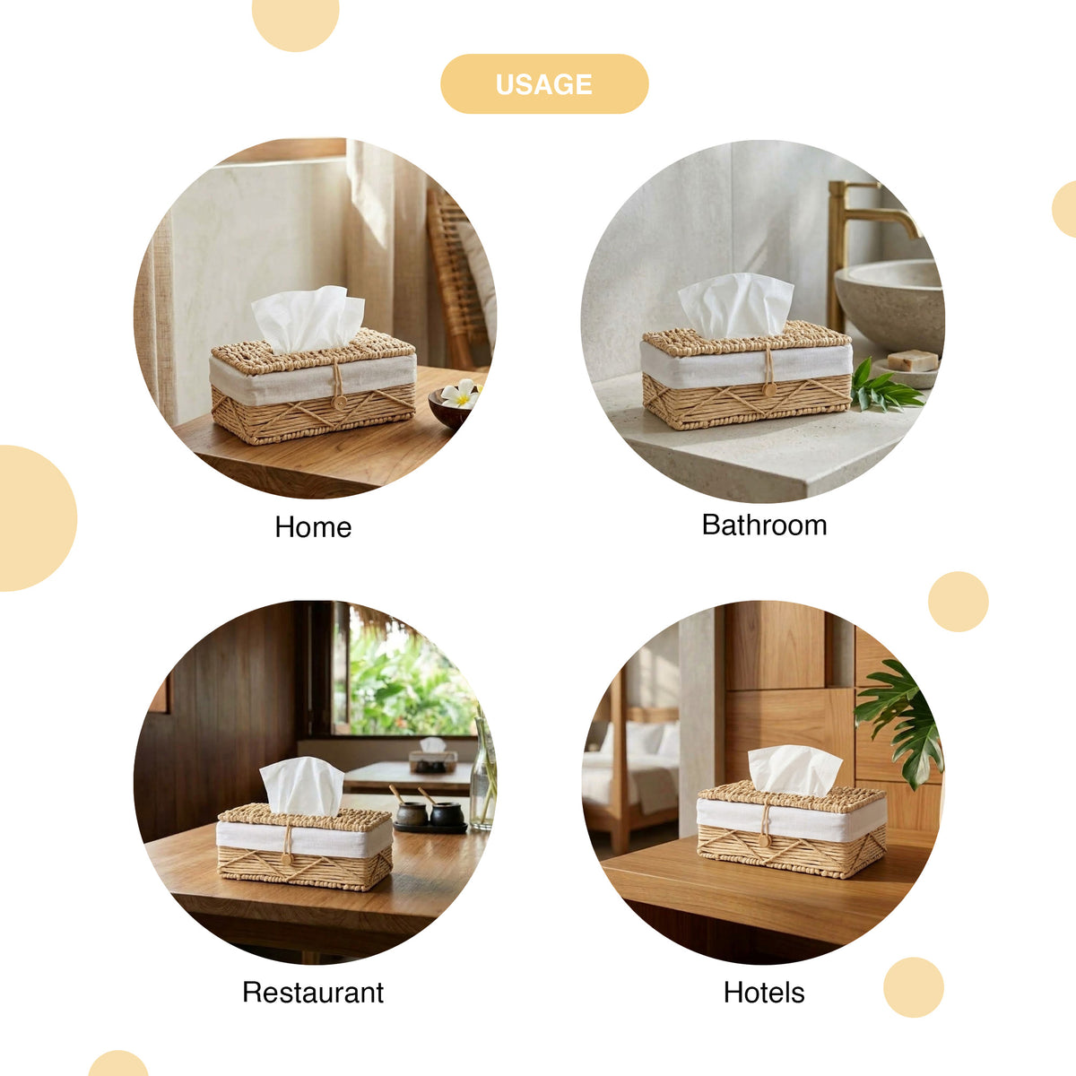 Cressa Paper Thread Tissue Holder