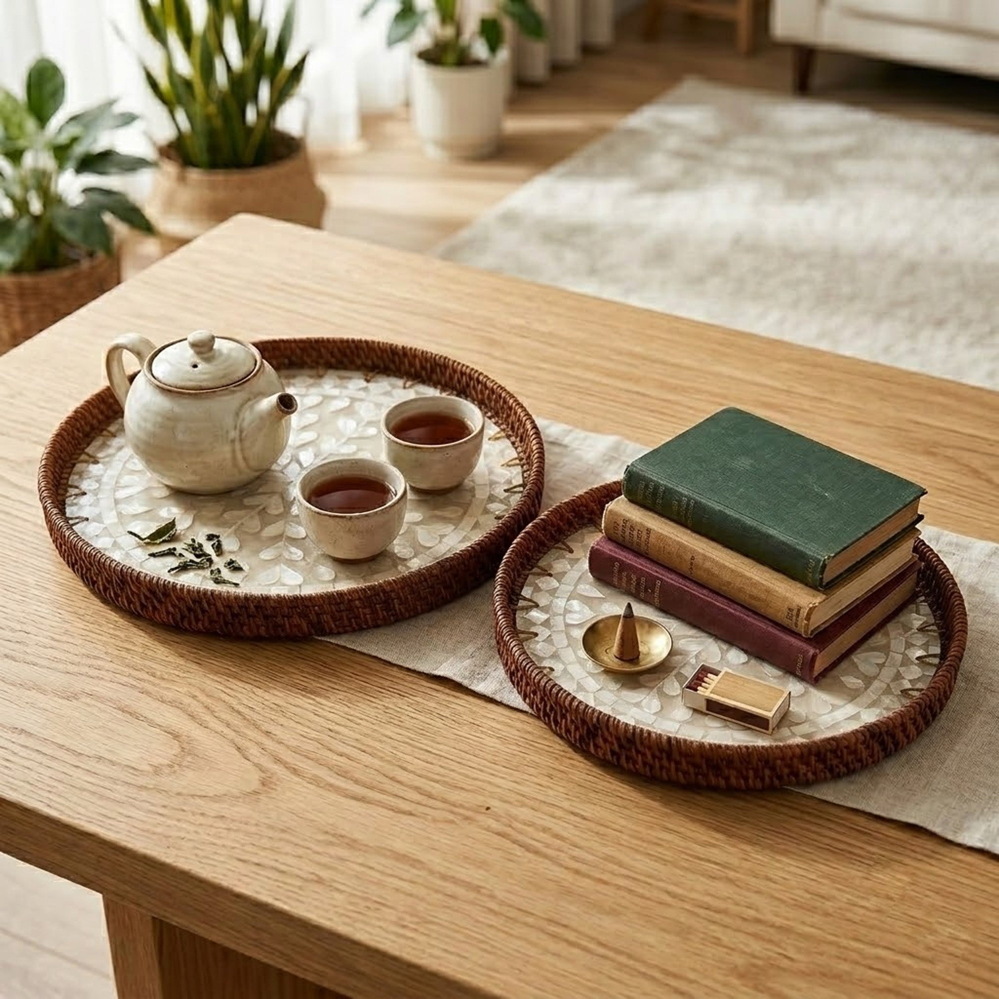 Rattan trays - Luna