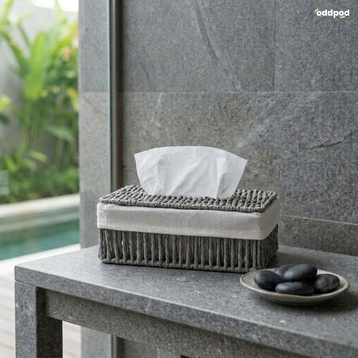 Linea Paper Thread Tissue Holder