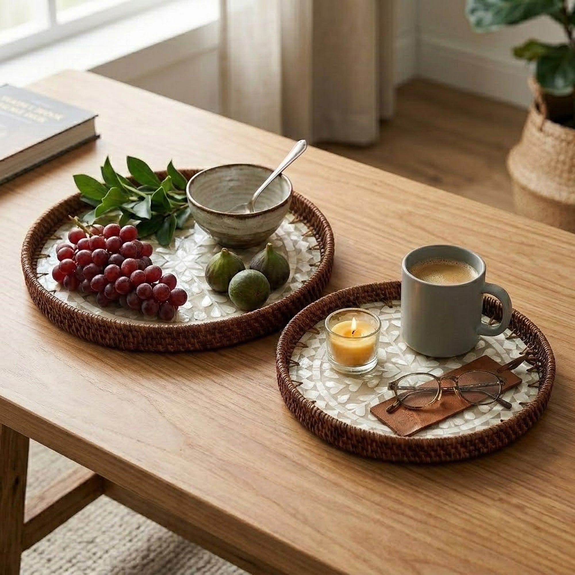 Rattan trays - Luna