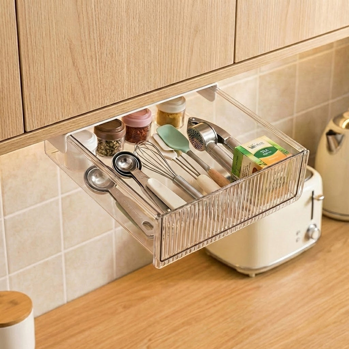 Fluted Hidden Drawer - Medium - oddpod