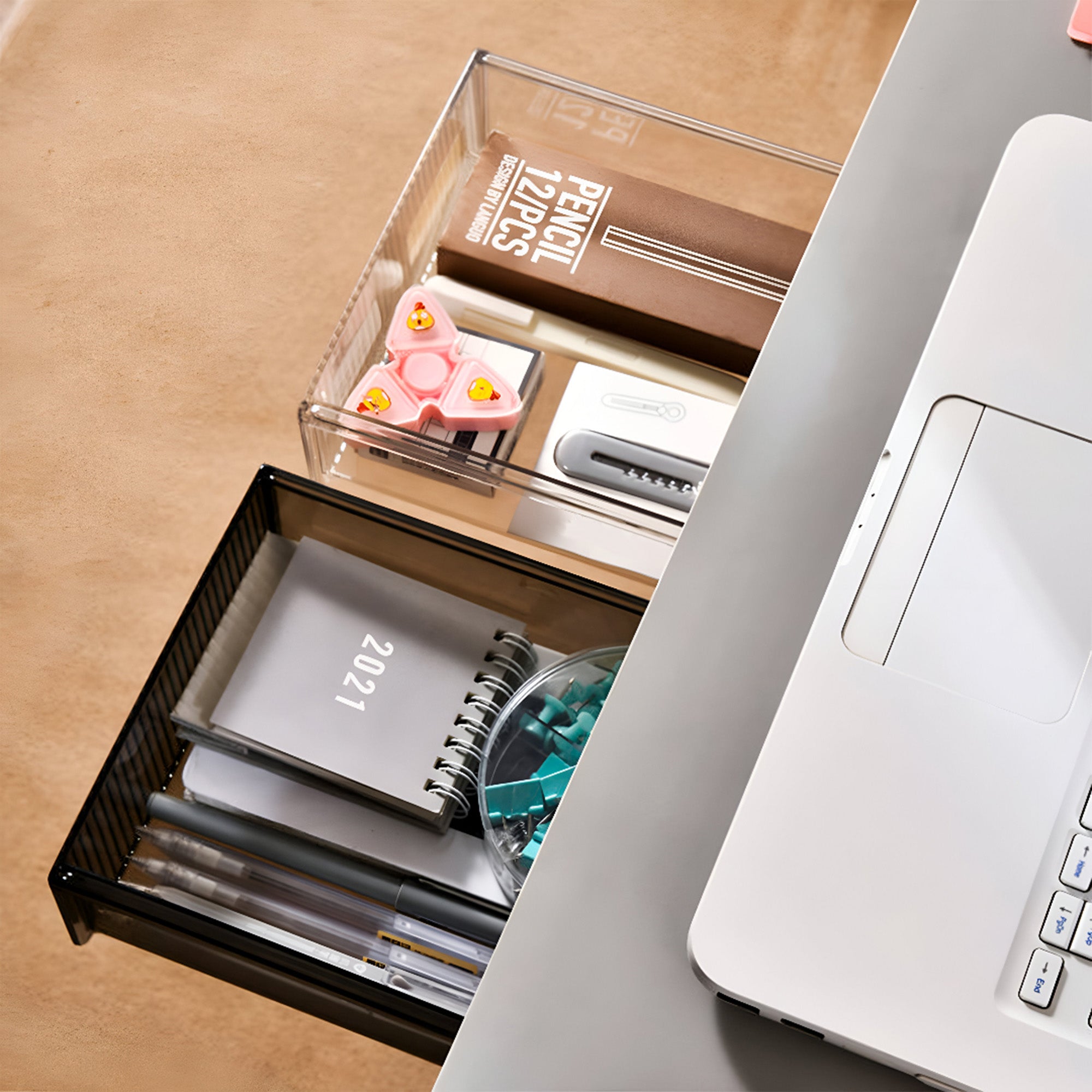 Fluted Hidden Drawer - Medium - oddpod