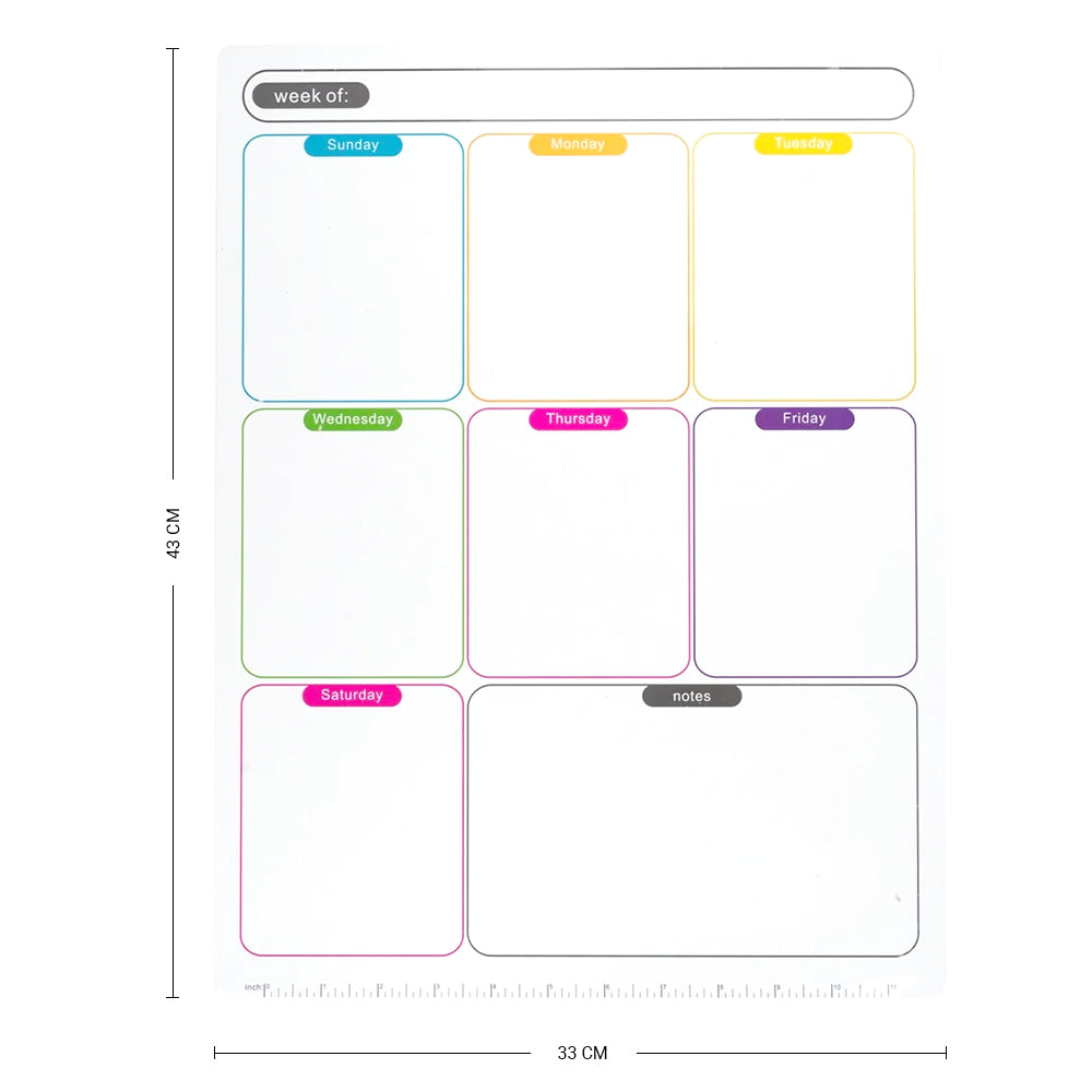 Magnetic Weekly Planner - A4 / A3