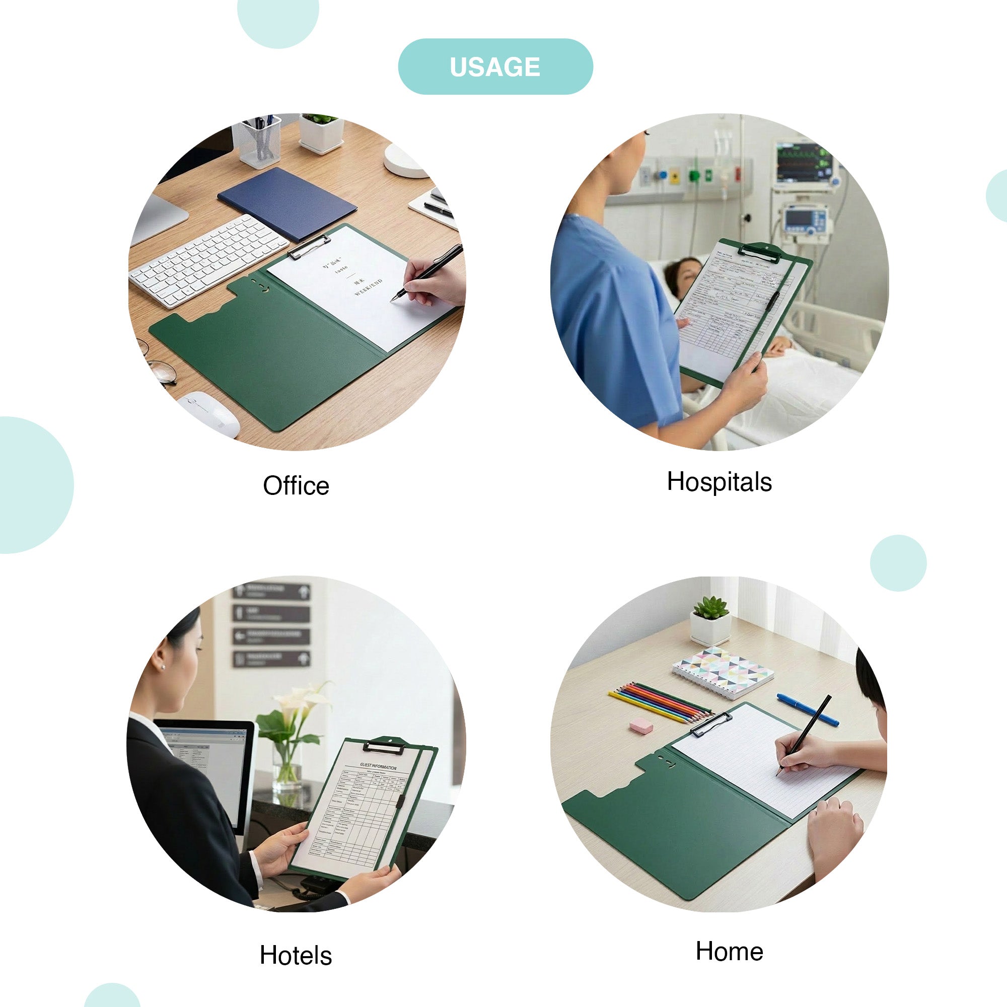 Secure Folding Clipboard - Vertical