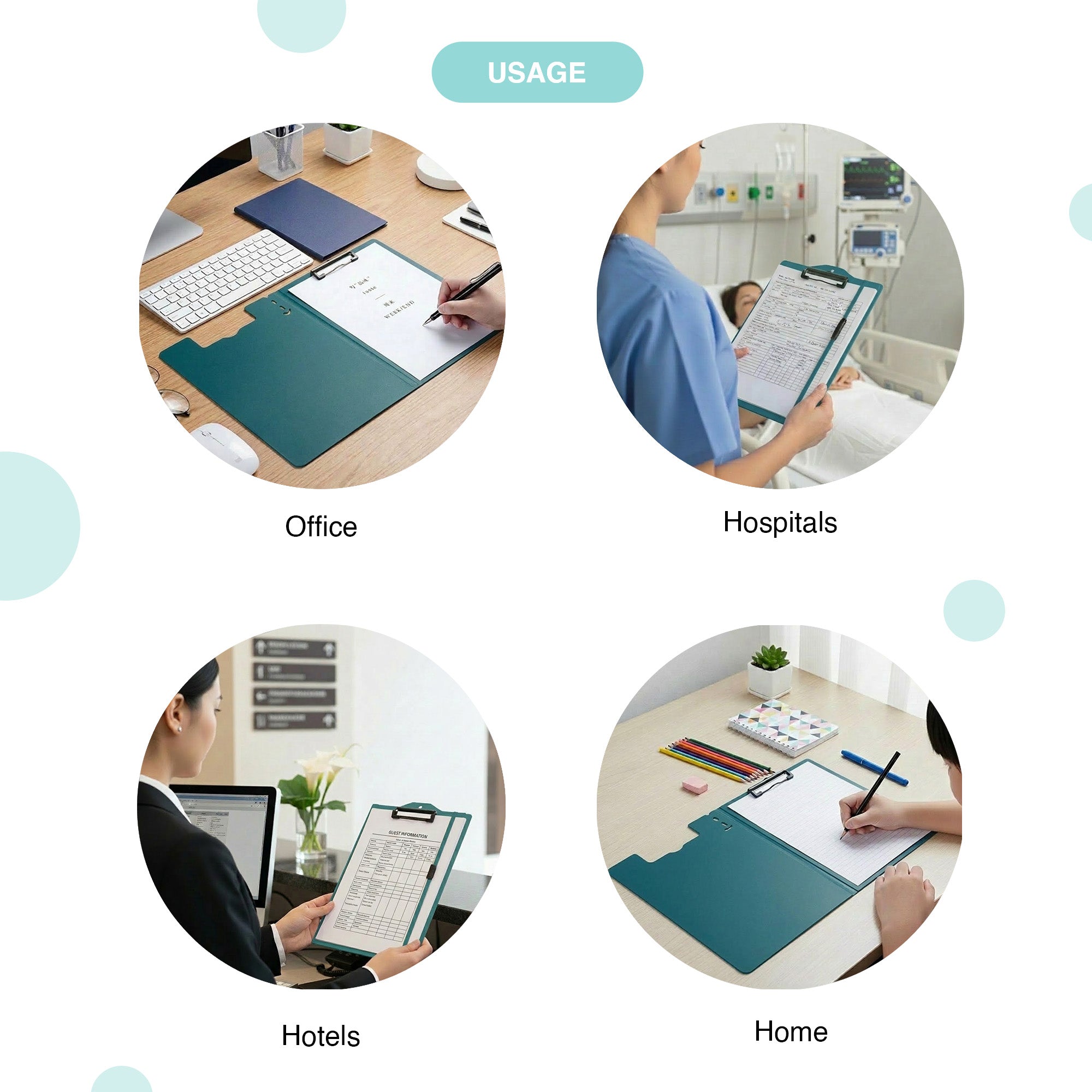 Secure Folding Clipboard - Vertical
