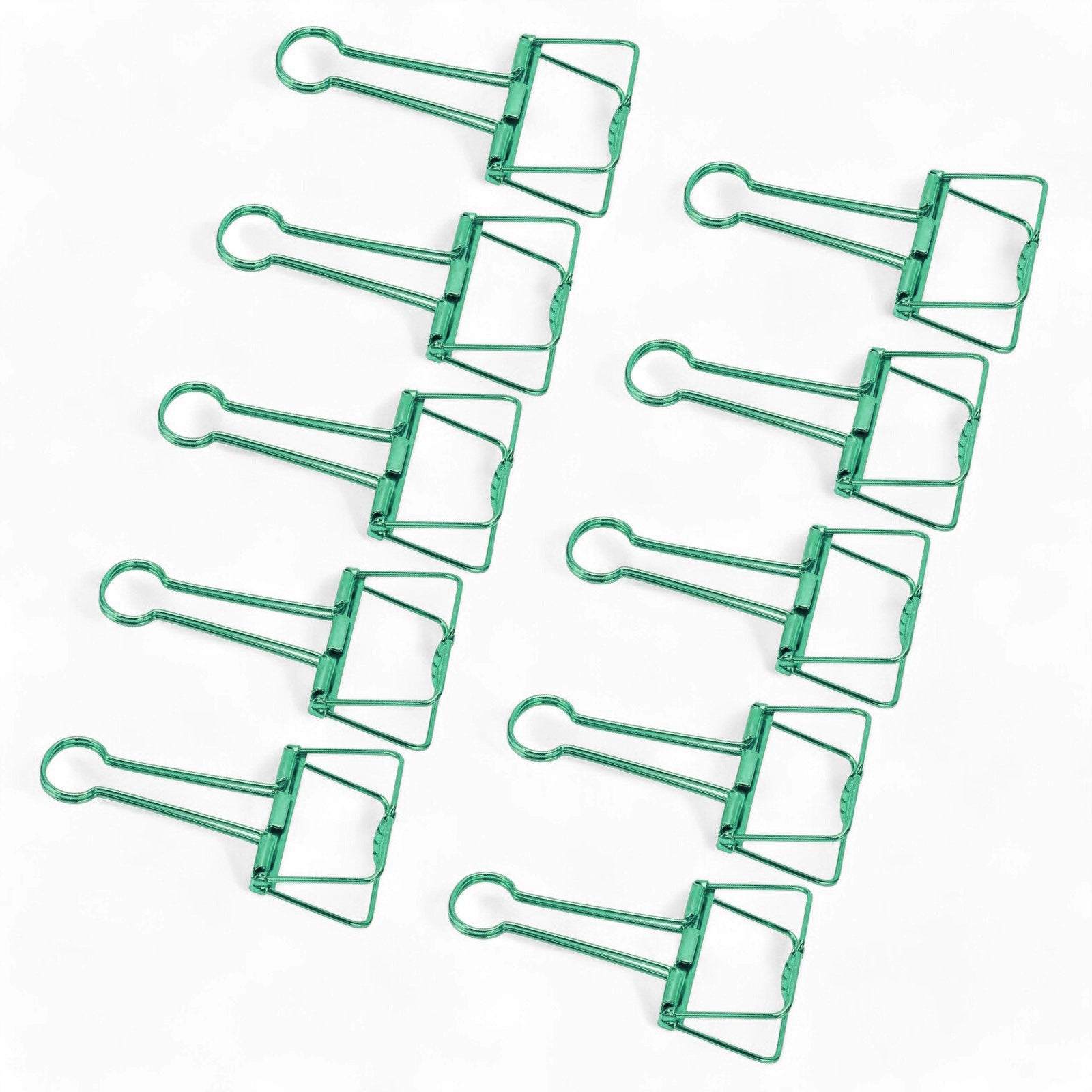 Wiro Binder Clips - Metallic Green