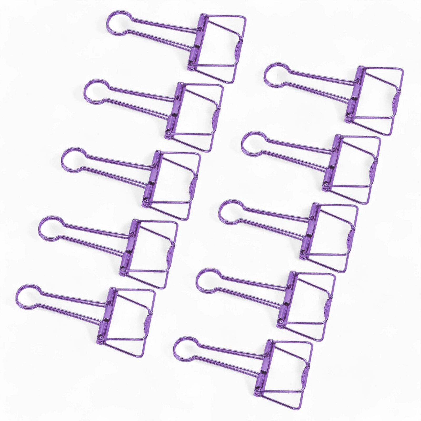 Wiro Binder Clips - Metallic Purple