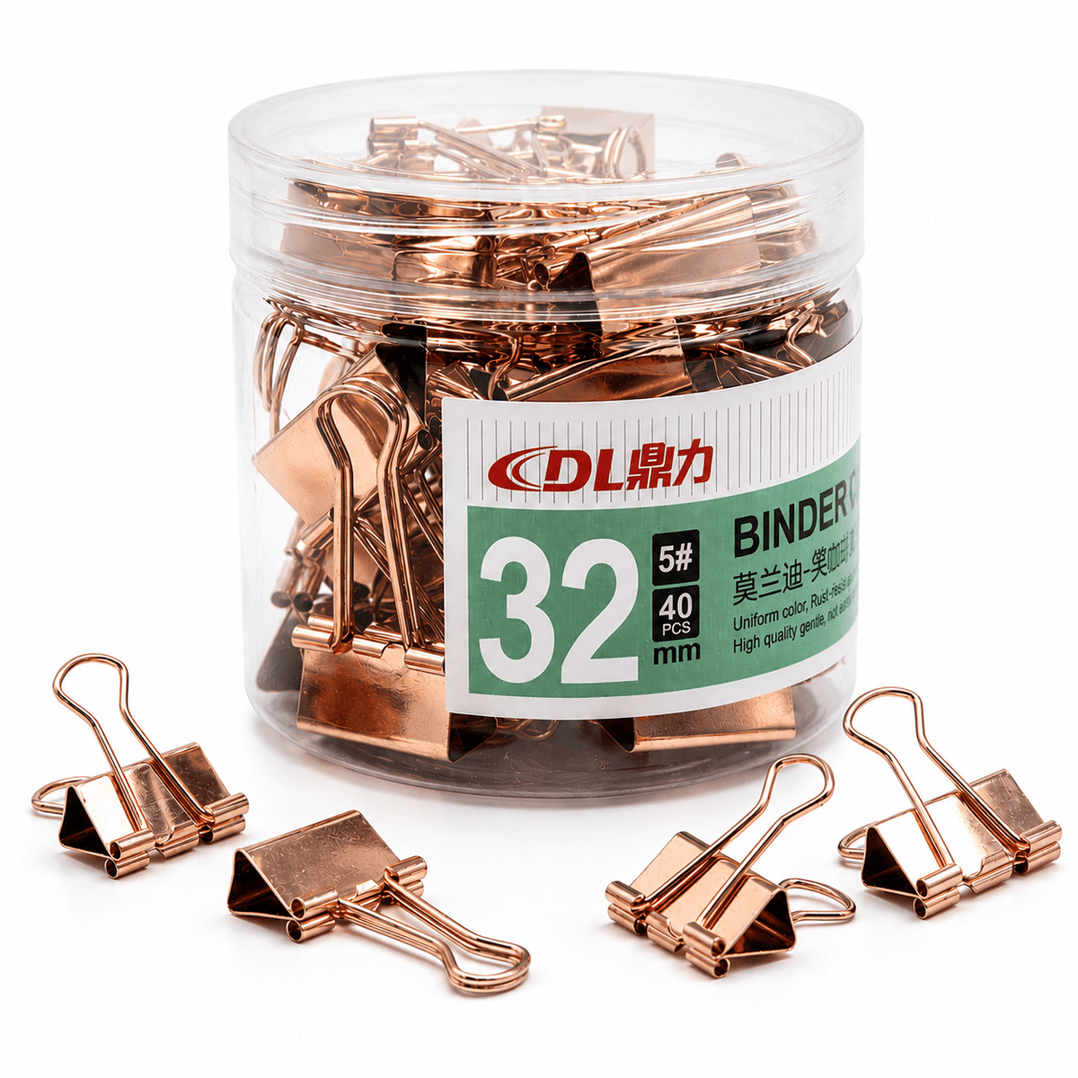Rose Gold Binder Clips - oddpod