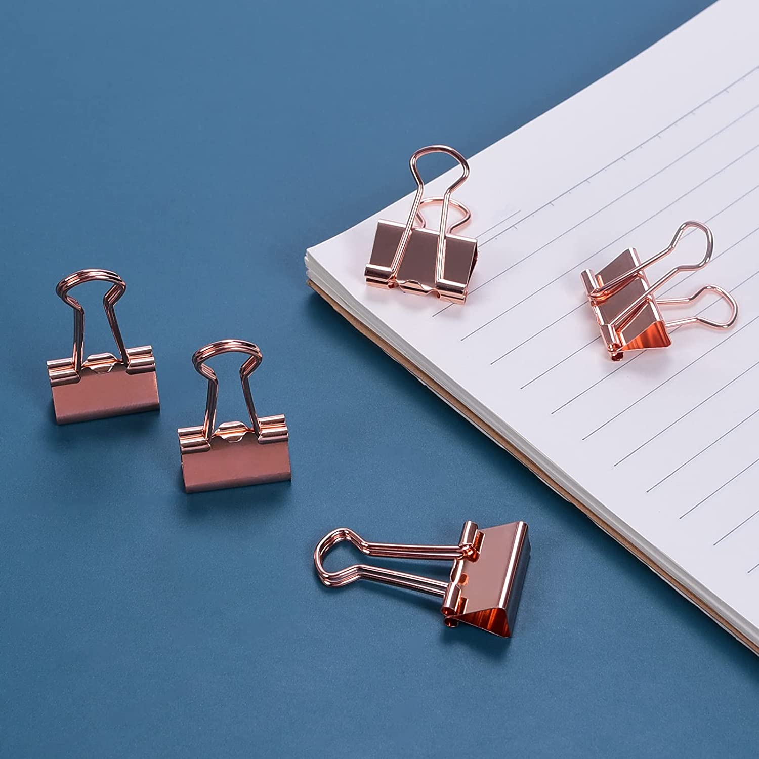 Rose Gold Binder Clips