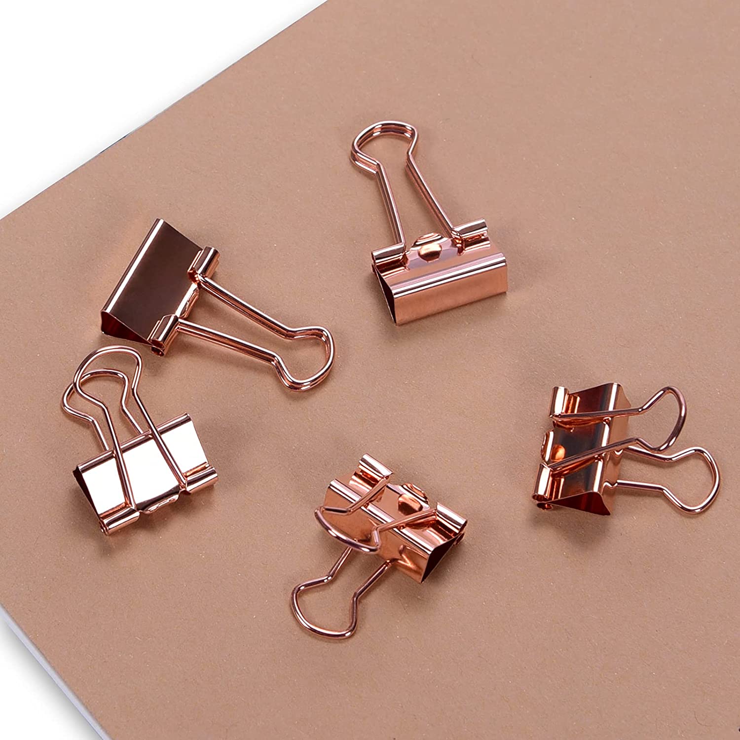 Rose Gold Binder Clips