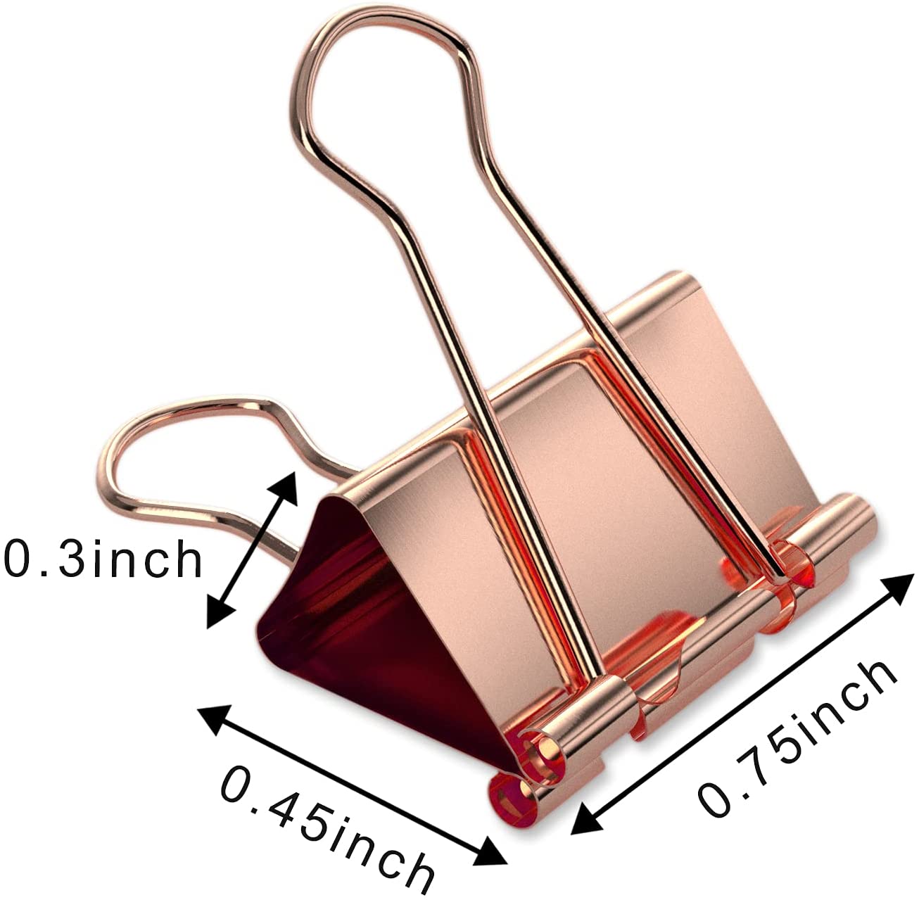 Rose Gold Binder Clips