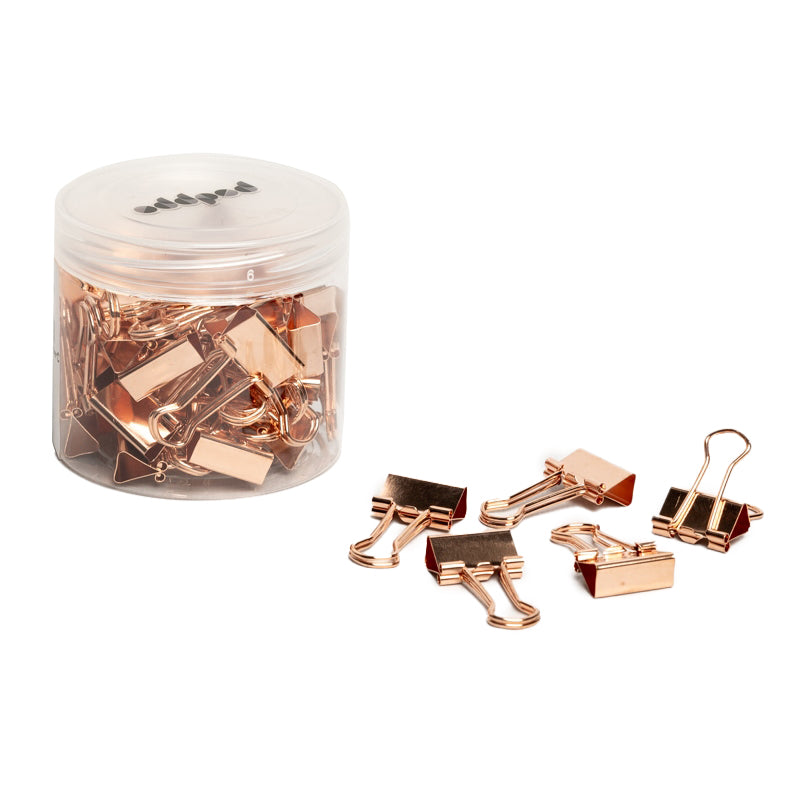 Rose Gold Binder Clips