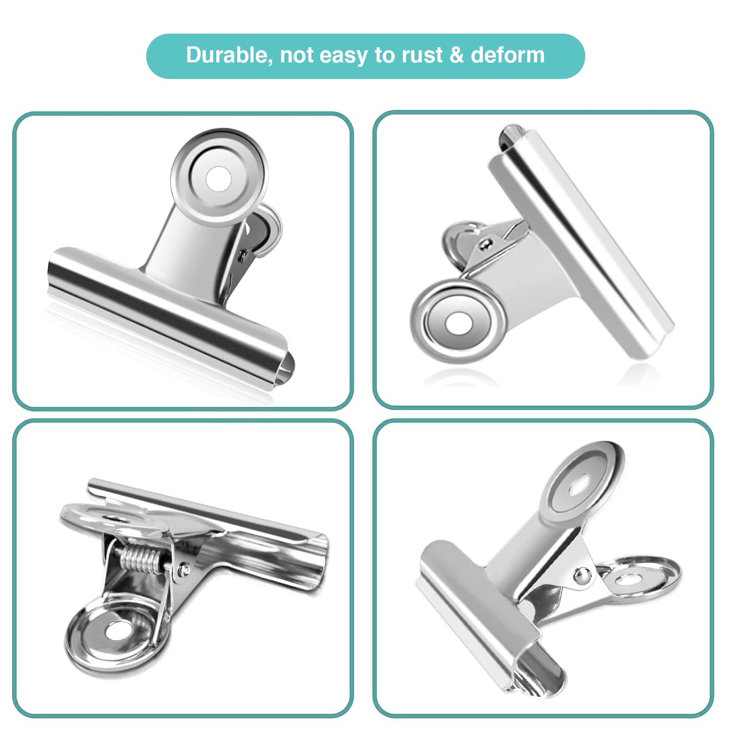 Medium Bulldog Steel Clips