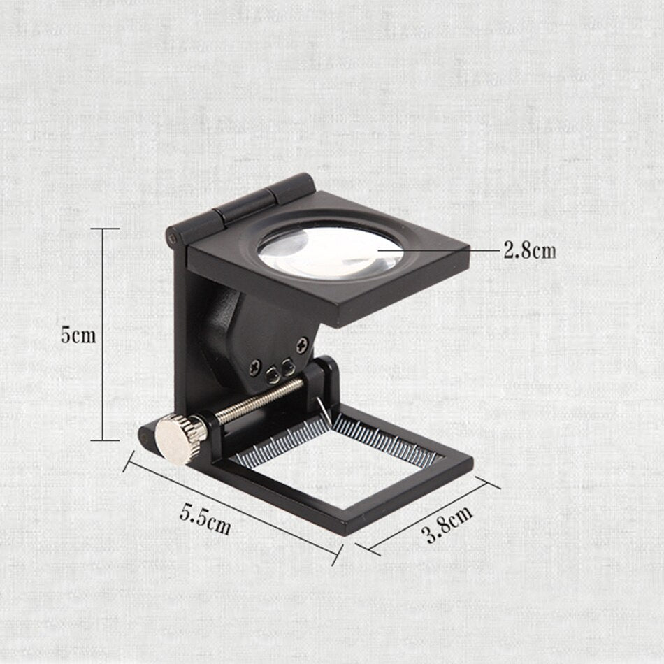 10X Folding Magnifier LED