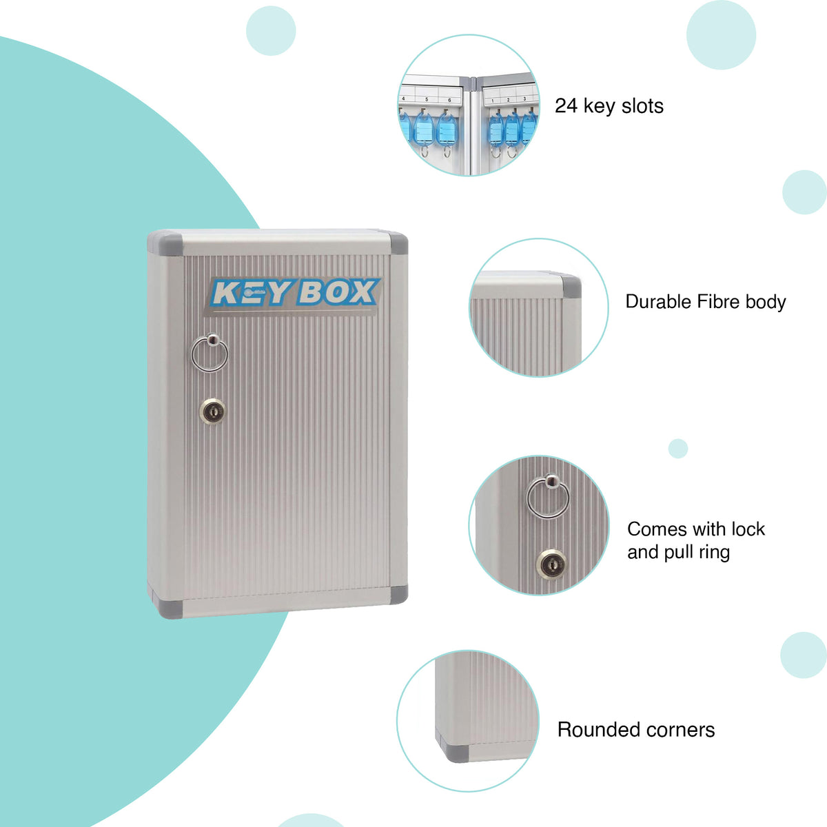 Aluminum Key Box - 24 Slots - oddpod