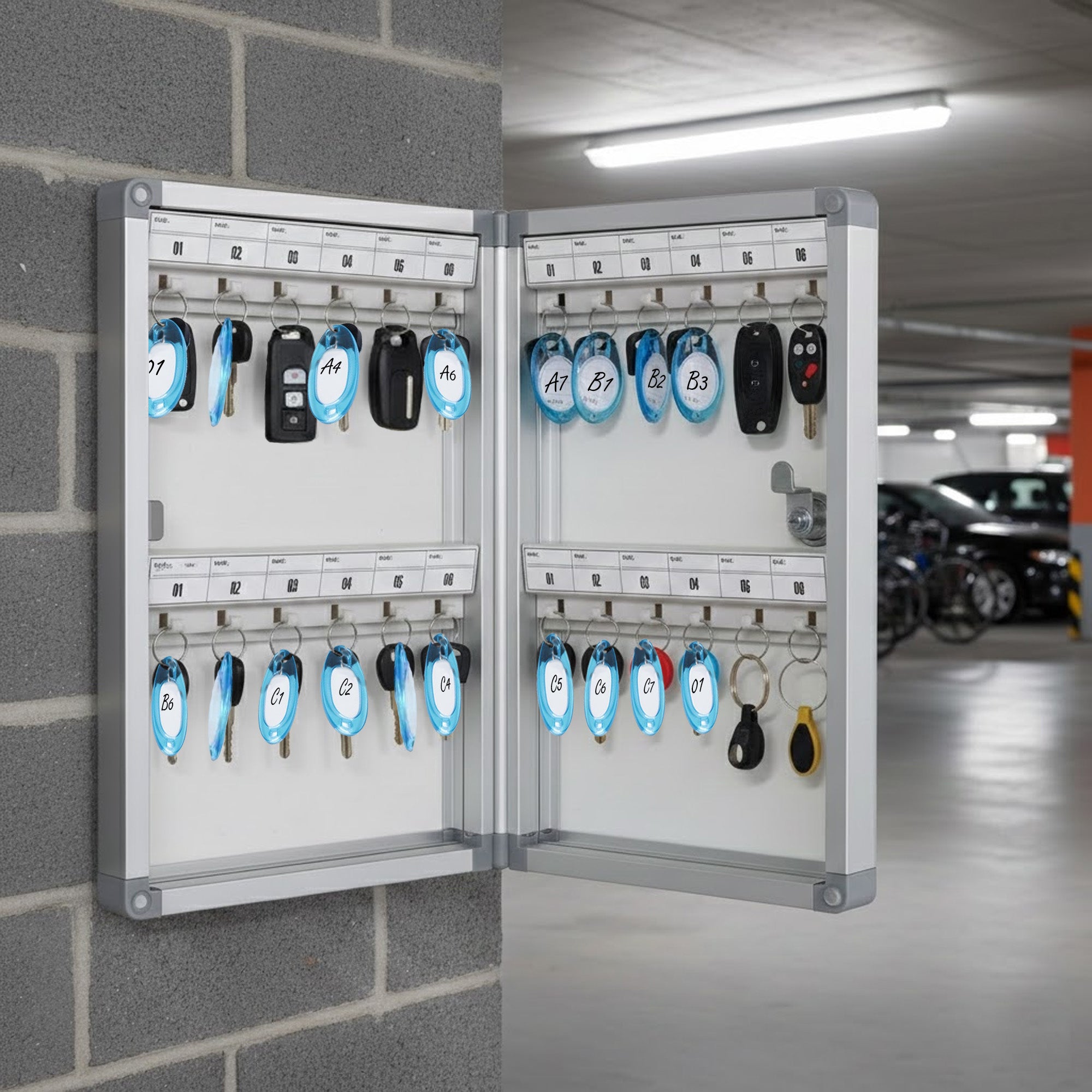Aluminum Key Box - 24 Slots