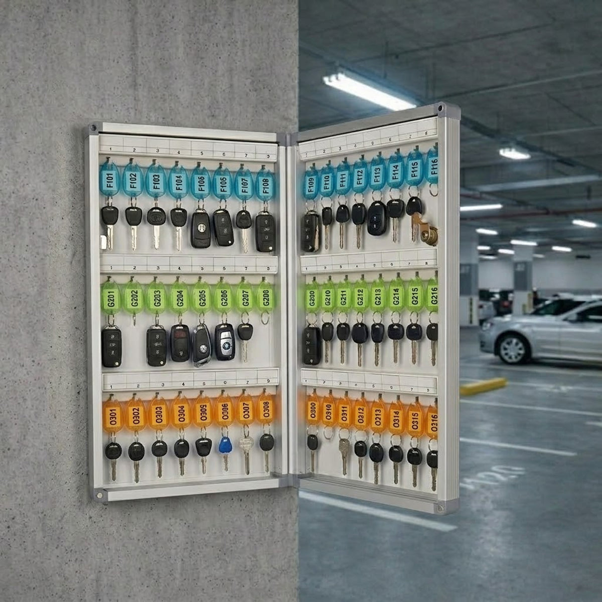 Aluminum Key Box - 48 Slots - oddpod