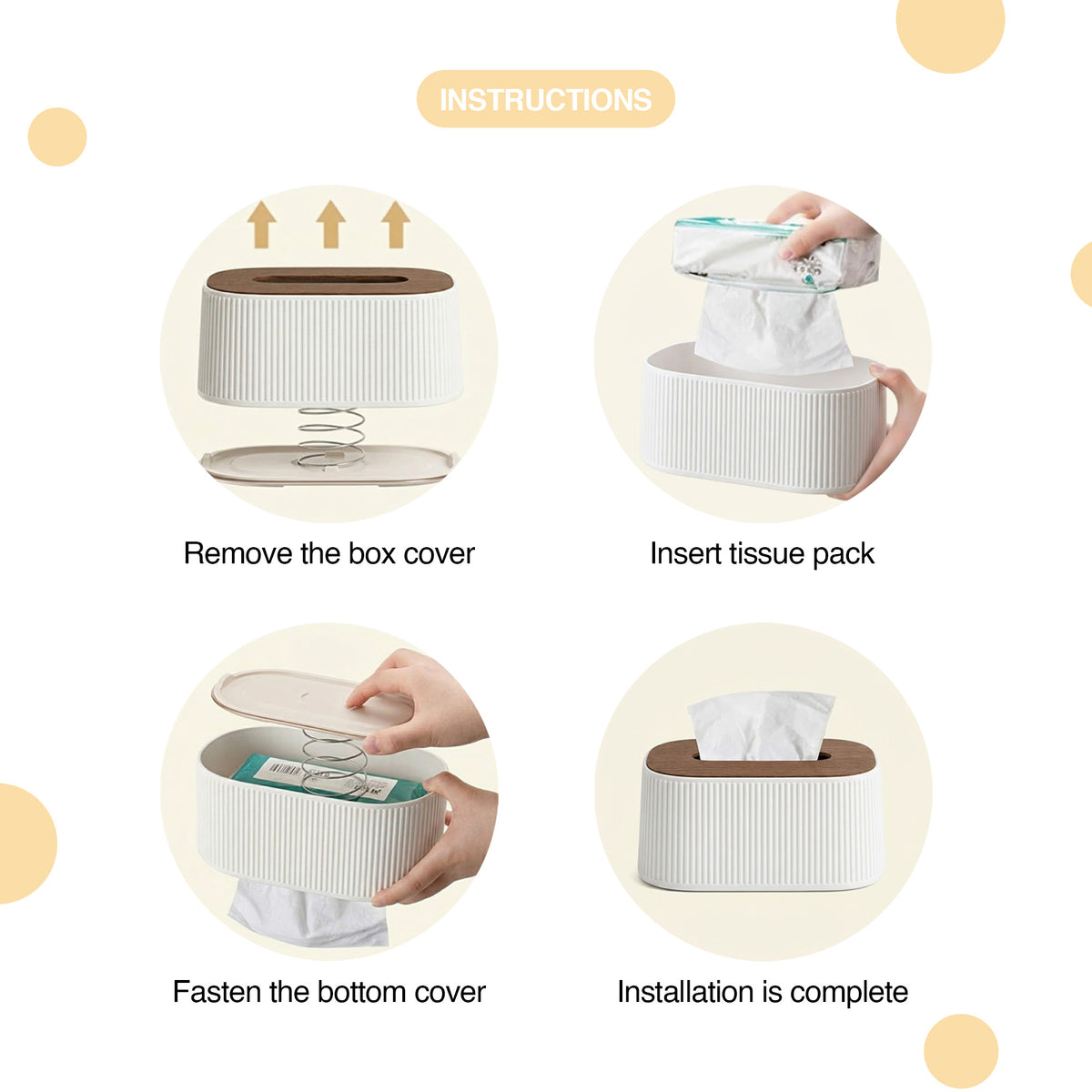 Pleat Tissue Holder - oddpod