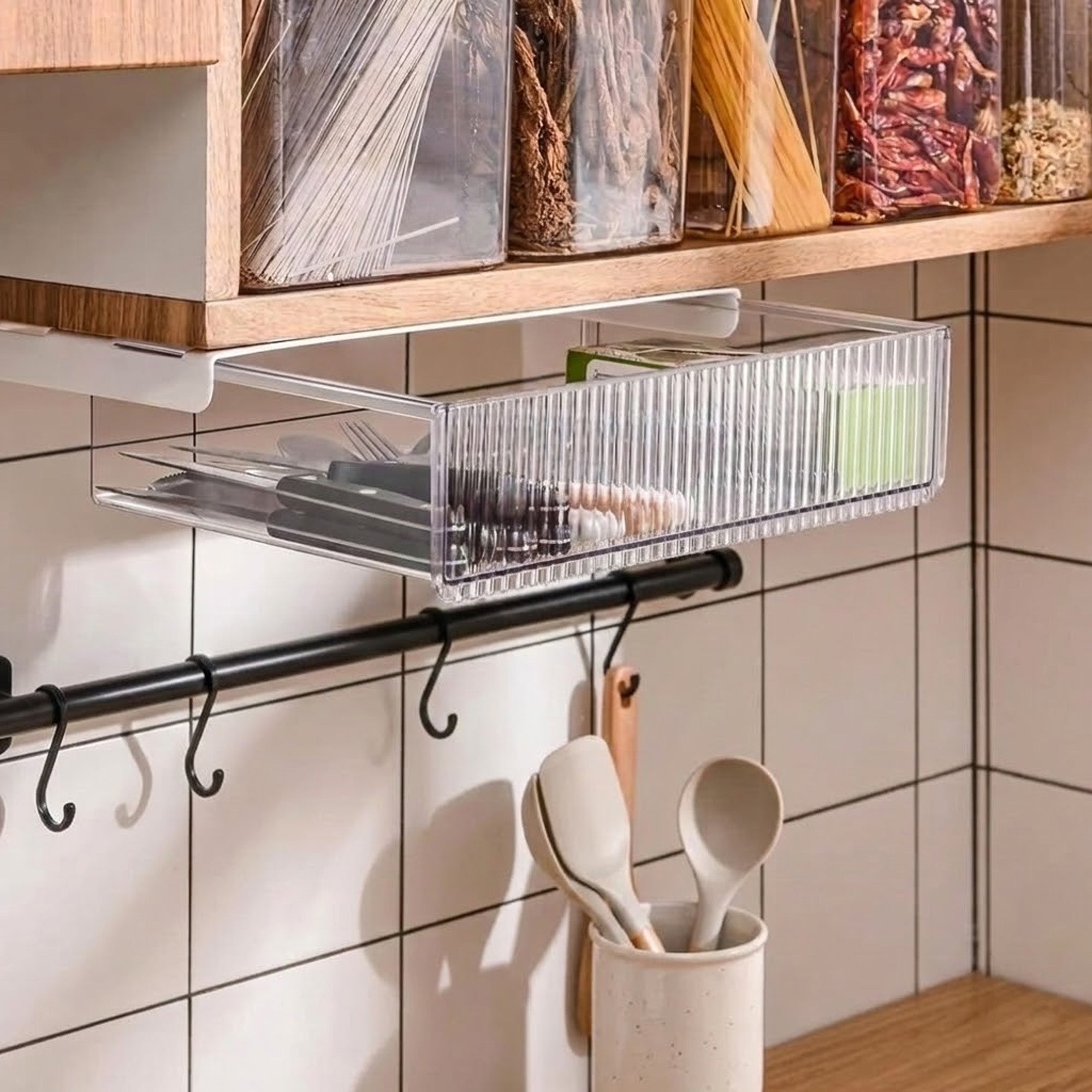 Fluted Hidden Drawer - Large