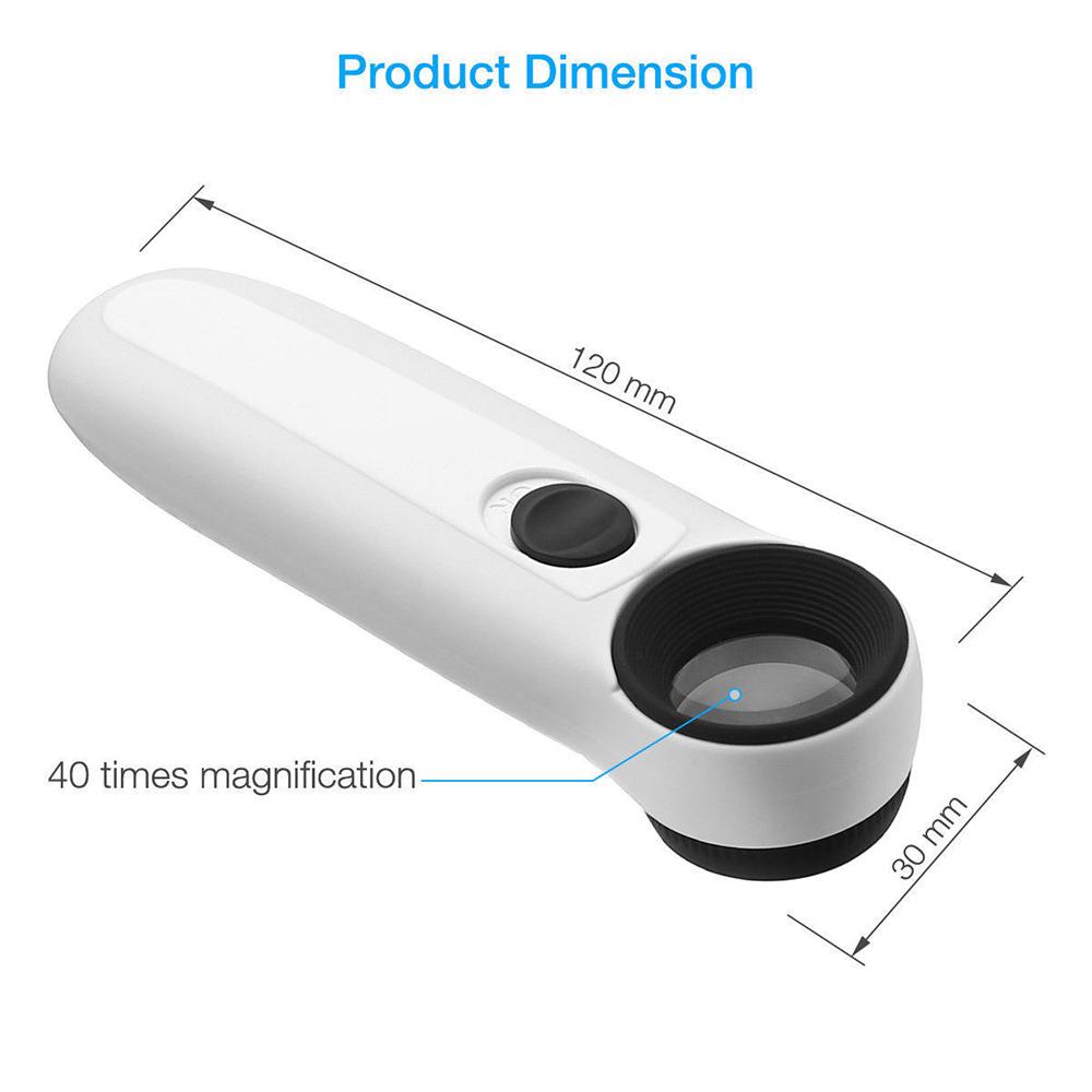 40x LED Magnifier