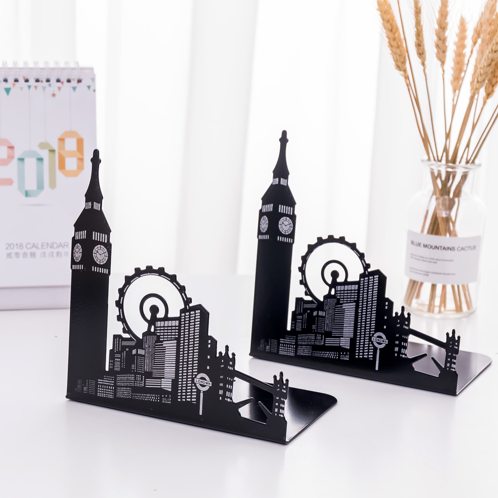 London Clock Bookends