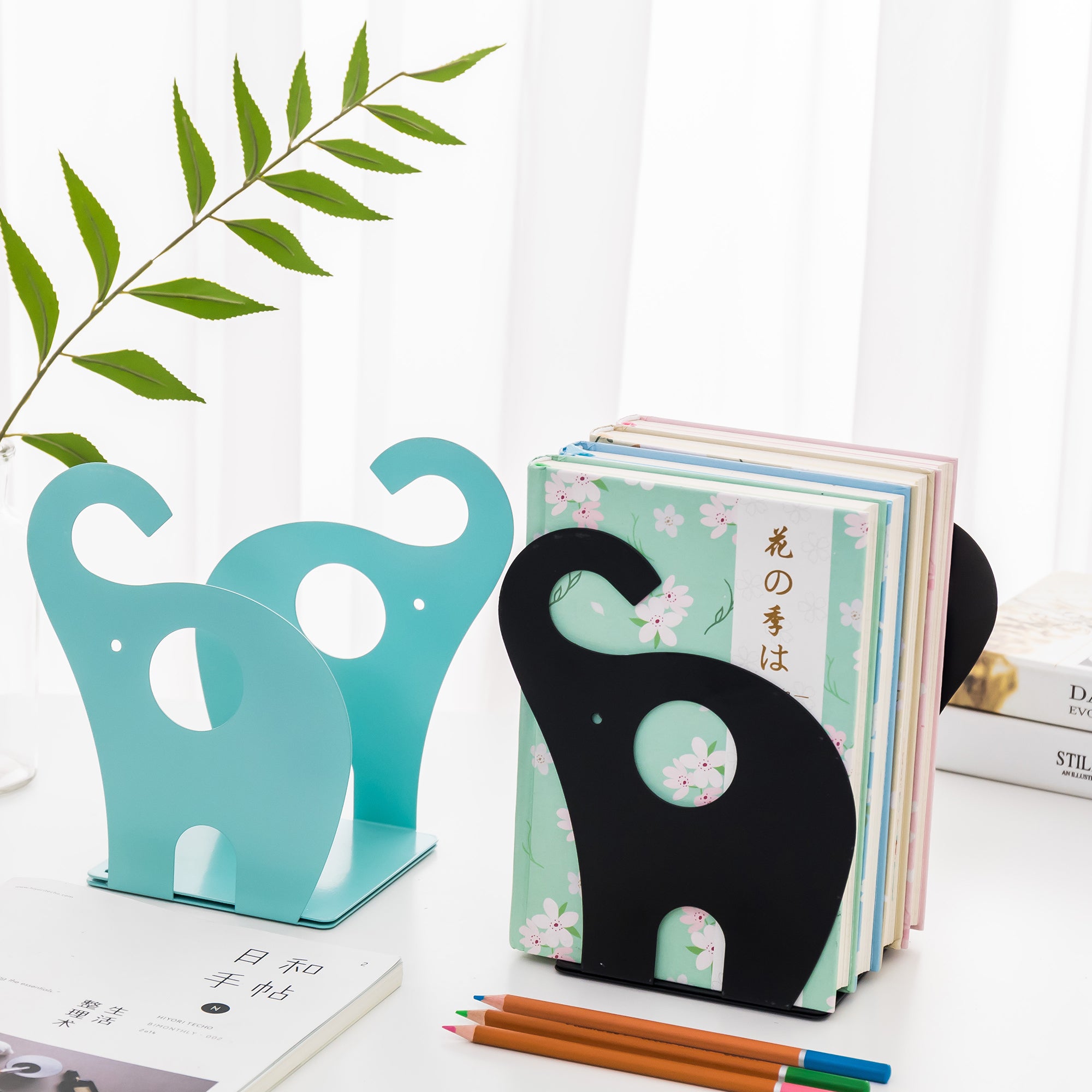 Elephant Bookends